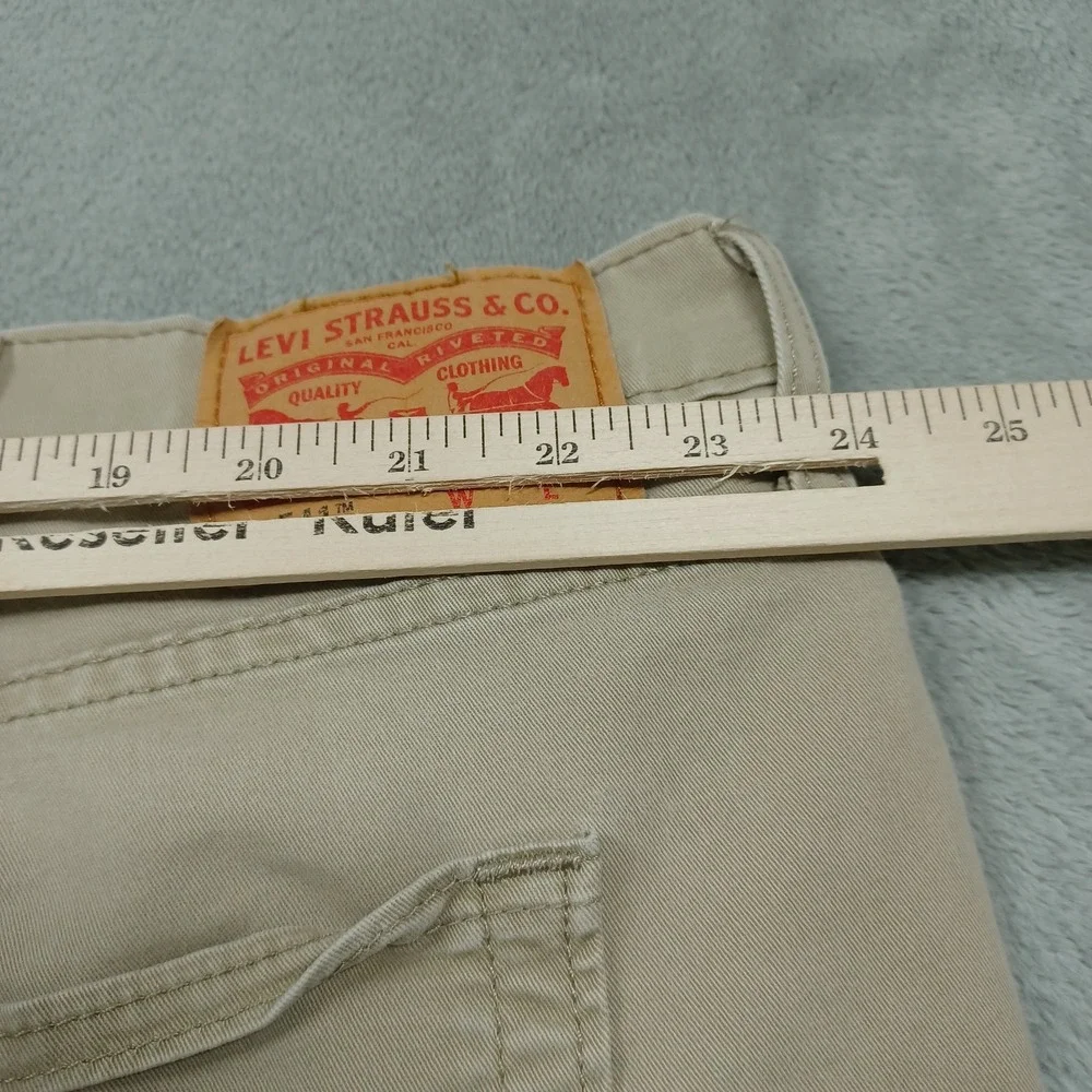 Levis 541‎ Jeans Mens 48x28 Brown Denim Athletic Tapered All Season Tech